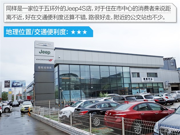 jeep4s店综合评定北五环百旺绿谷店