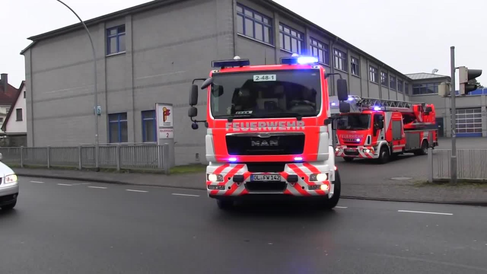 云梯消防车出警记录 德国奥尔登堡市2017010