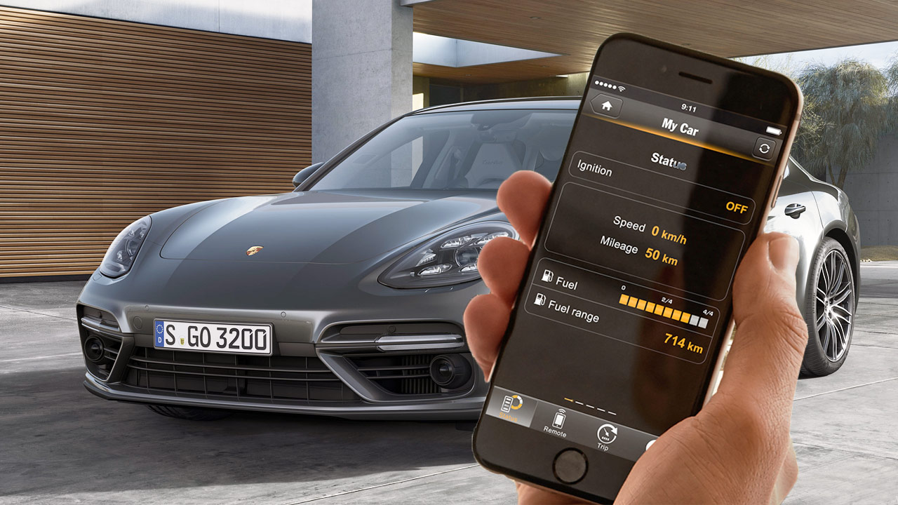 新款保时捷panamera 展示智能互联功能