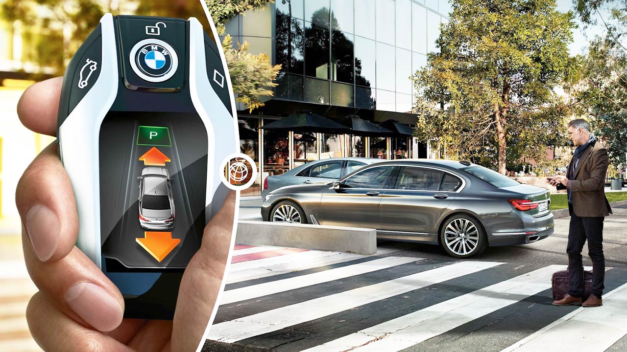 全新宝马7系智能遥控泊车拯救女司机