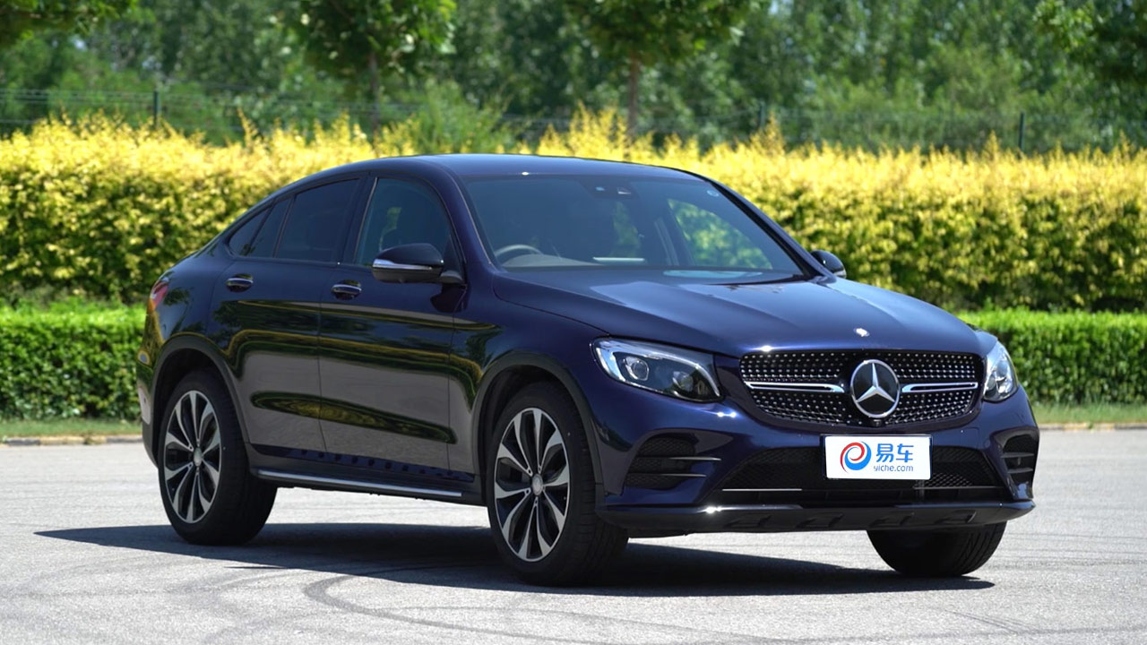 奔驰glc300coupe中级suv紧急变线测试