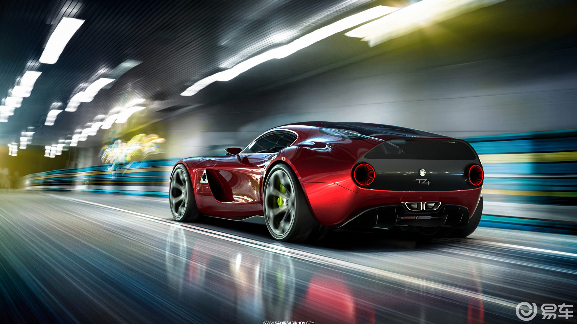 非官方的阿尔法·罗密欧tz4渲染图