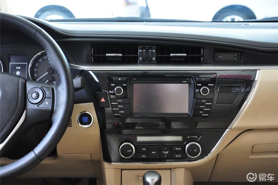 丰田卡罗拉 中控台正面图