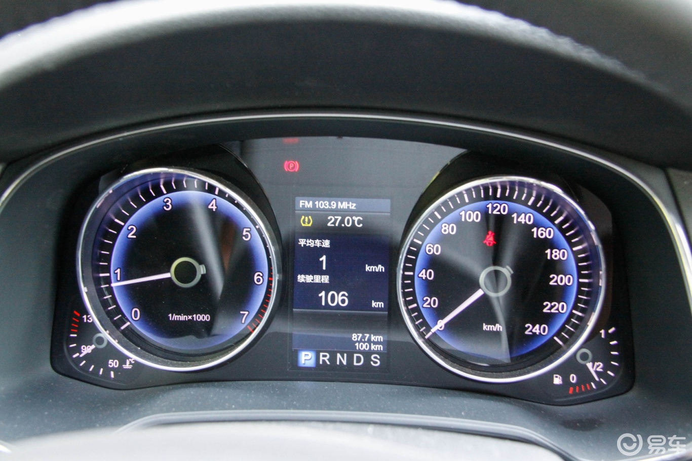 仪表盘背光显示