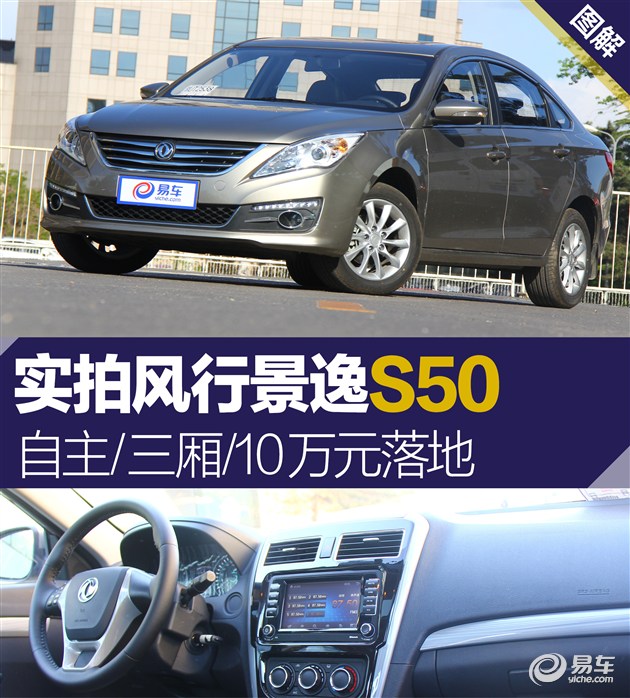 实拍景逸s50 自主/三厢/10万元落地|车型|价格-网通社汽车