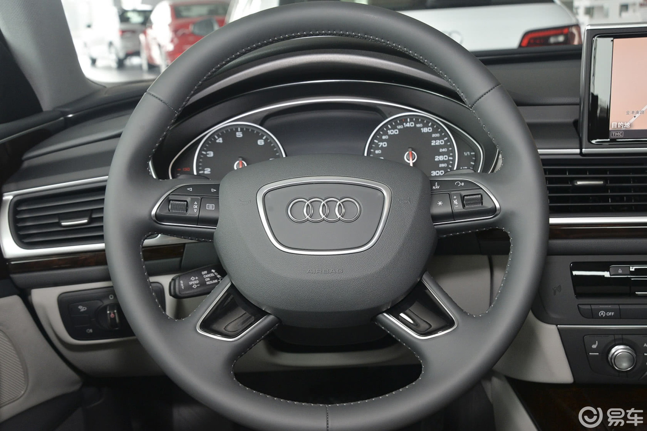 【奥迪a6l2016款30 fsi 舒适型方向盘汽车图片-汽车图片大全】-易车