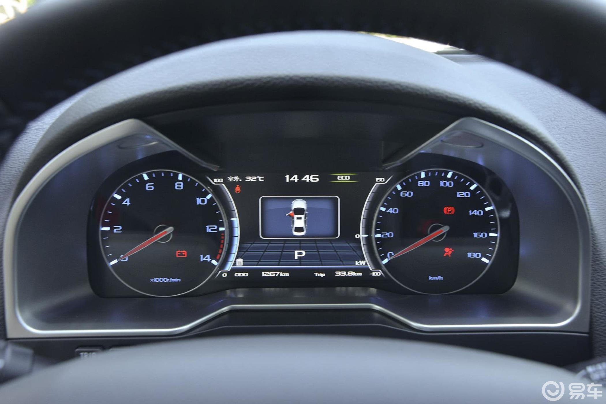 【帝豪ev2016款尊贵版仪表盘背光显示汽车图片-汽车图片大全】-易车