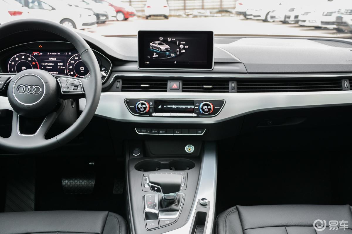 【奥迪a4l2018款30周年版 40 tfsi 运动版中控台整体汽车图片-汽车