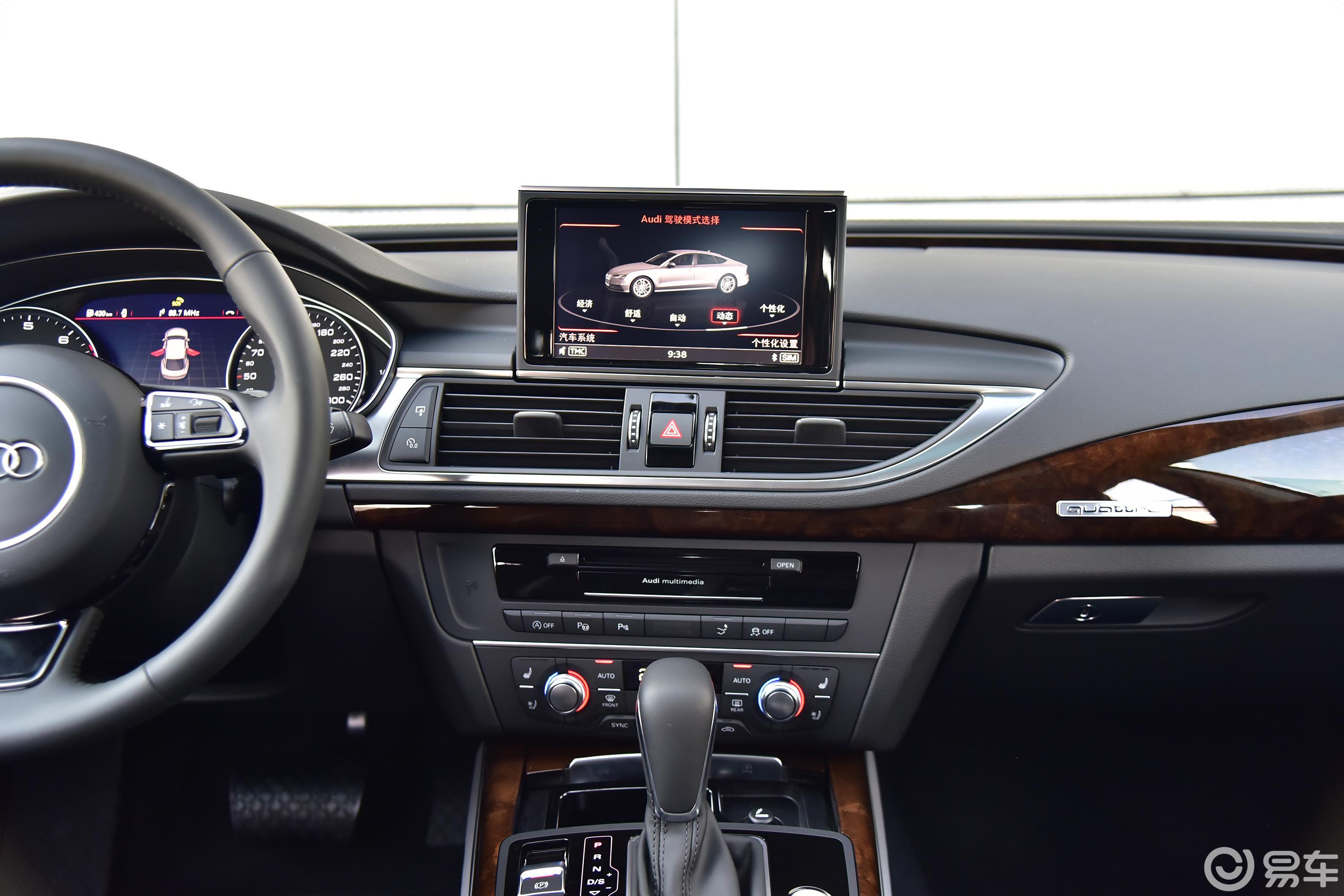 【奥迪a72018款50 tfsi quattro 舒适版中控台整体汽车图片-汽车图片
