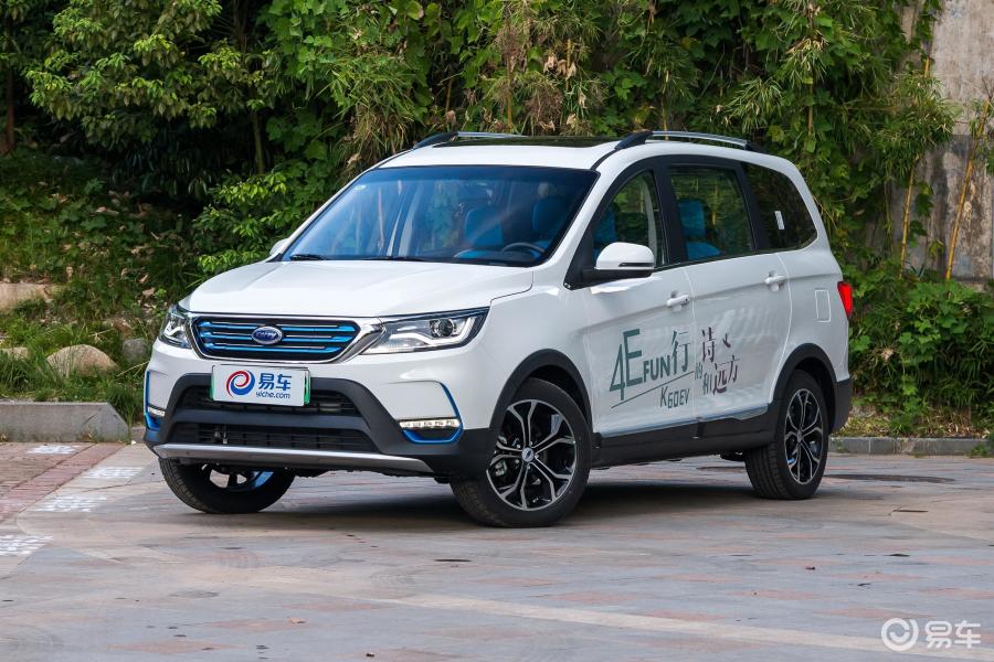 【开瑞k60ev2018款旗舰版侧前45度车头向左水平汽车图片-汽车图片大全