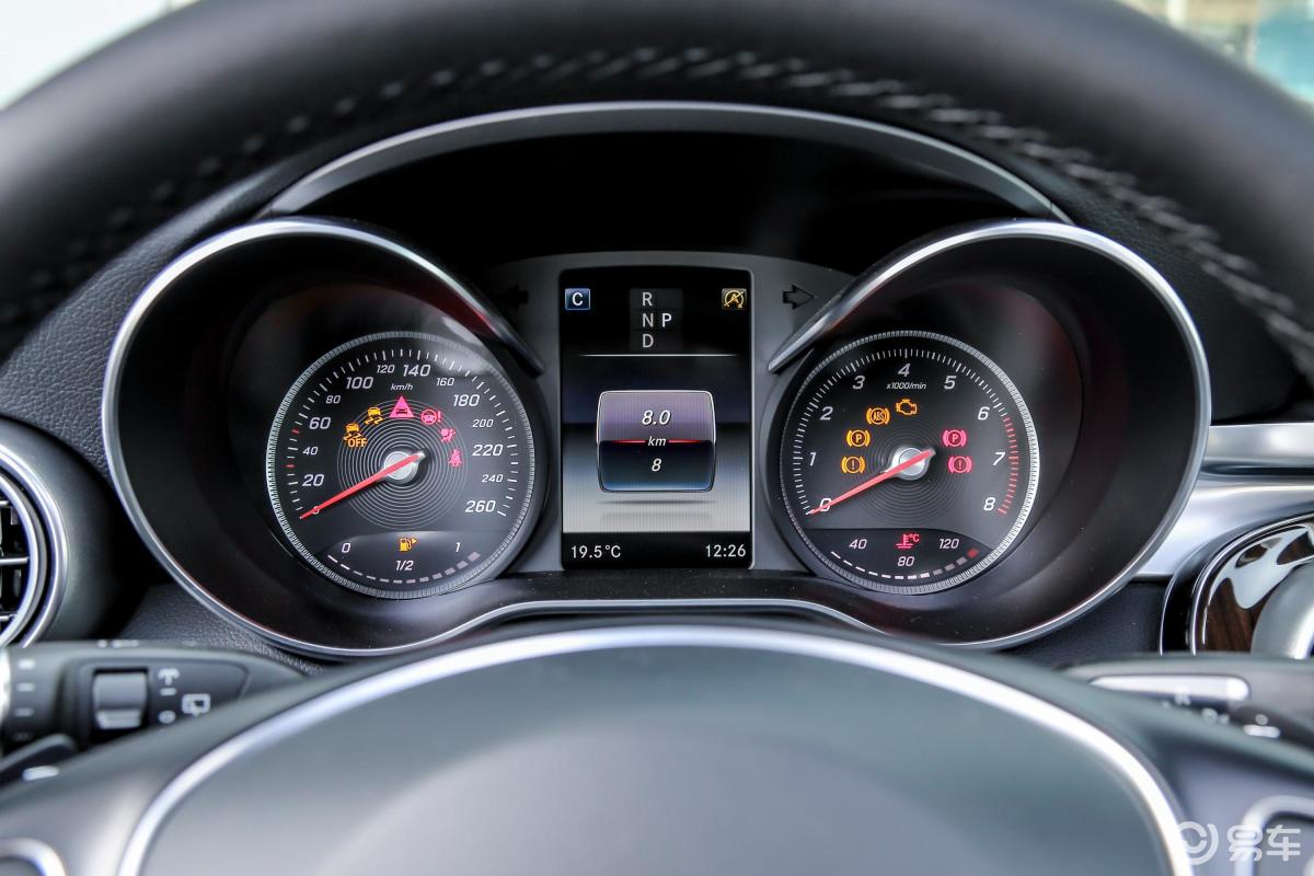 【奔驰glc2019款glc 260 l 4matic 动感版仪表盘汽车图片-汽车图片