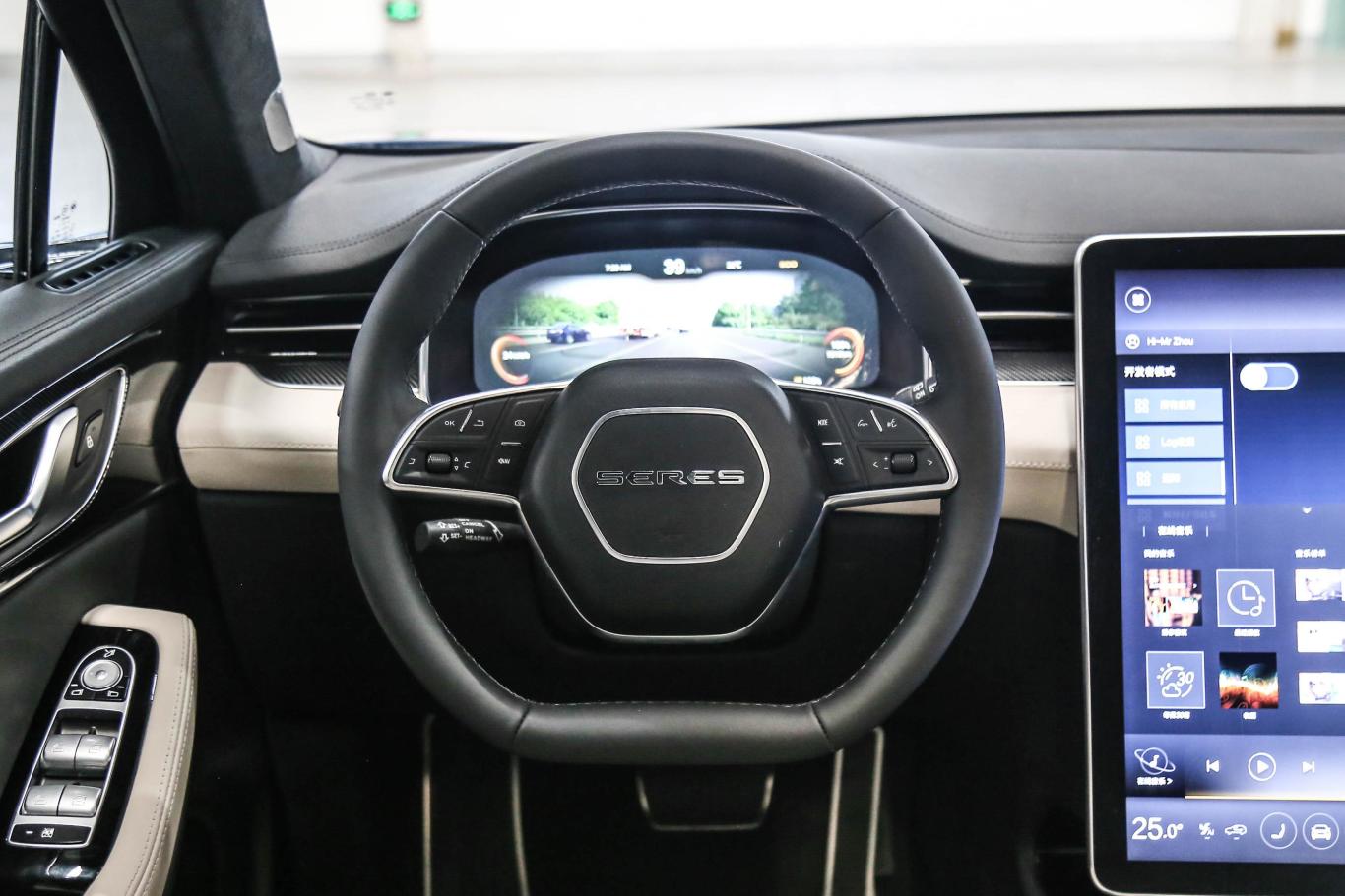 【赛力斯sf5 纯电动纯电动 顶配版方向盘图片-汽车图片大全】-易车