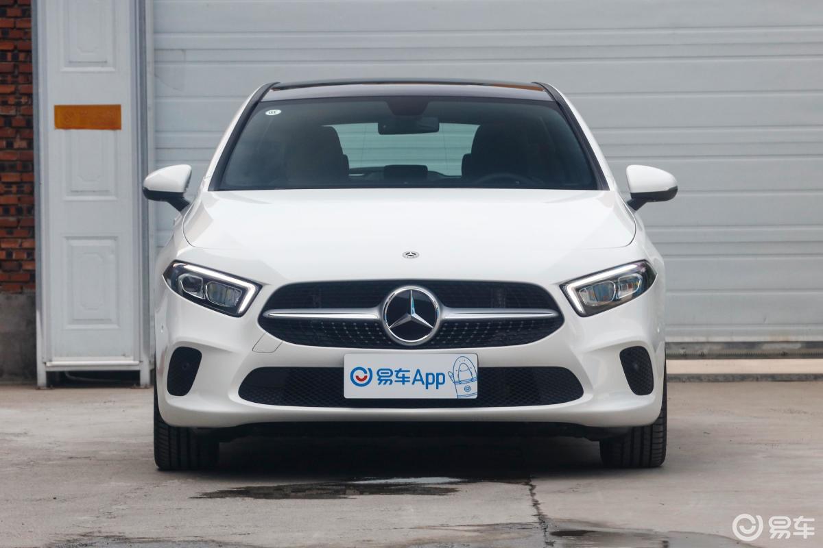 【奔驰a级(进口)2019款a 200 时尚型正前水平汽车图片-汽车图片大全】