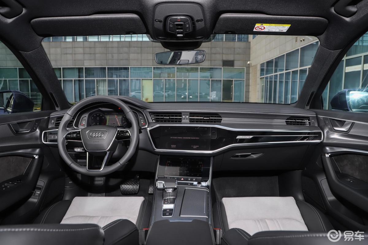 【奥迪a6l 插电混动2020款55 tfsie quattro内饰全景正拍汽车图片