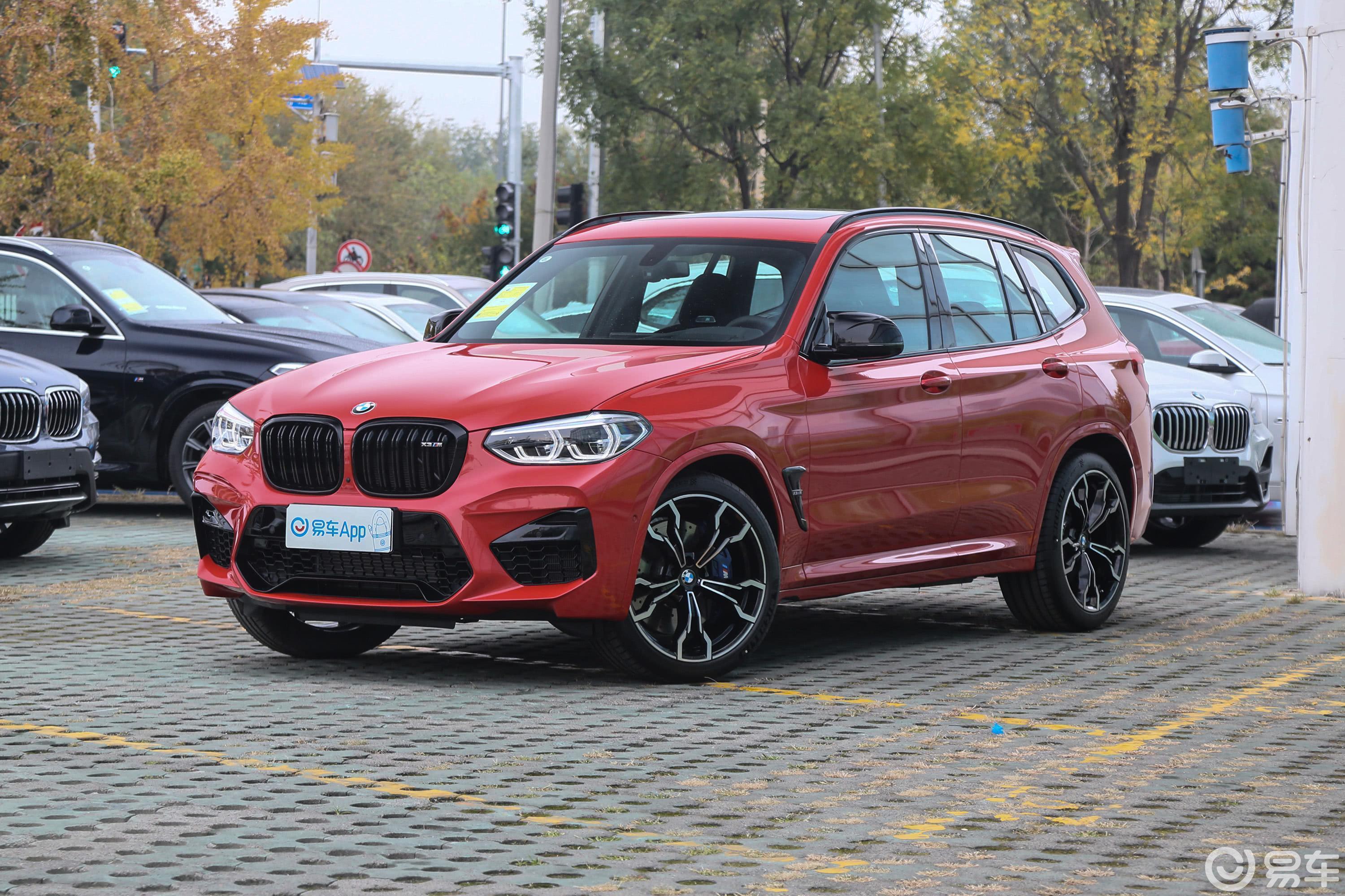 【宝马x3 m2019款x3 m 雷霆版侧前45度车头向左水平汽车图片-汽车图片