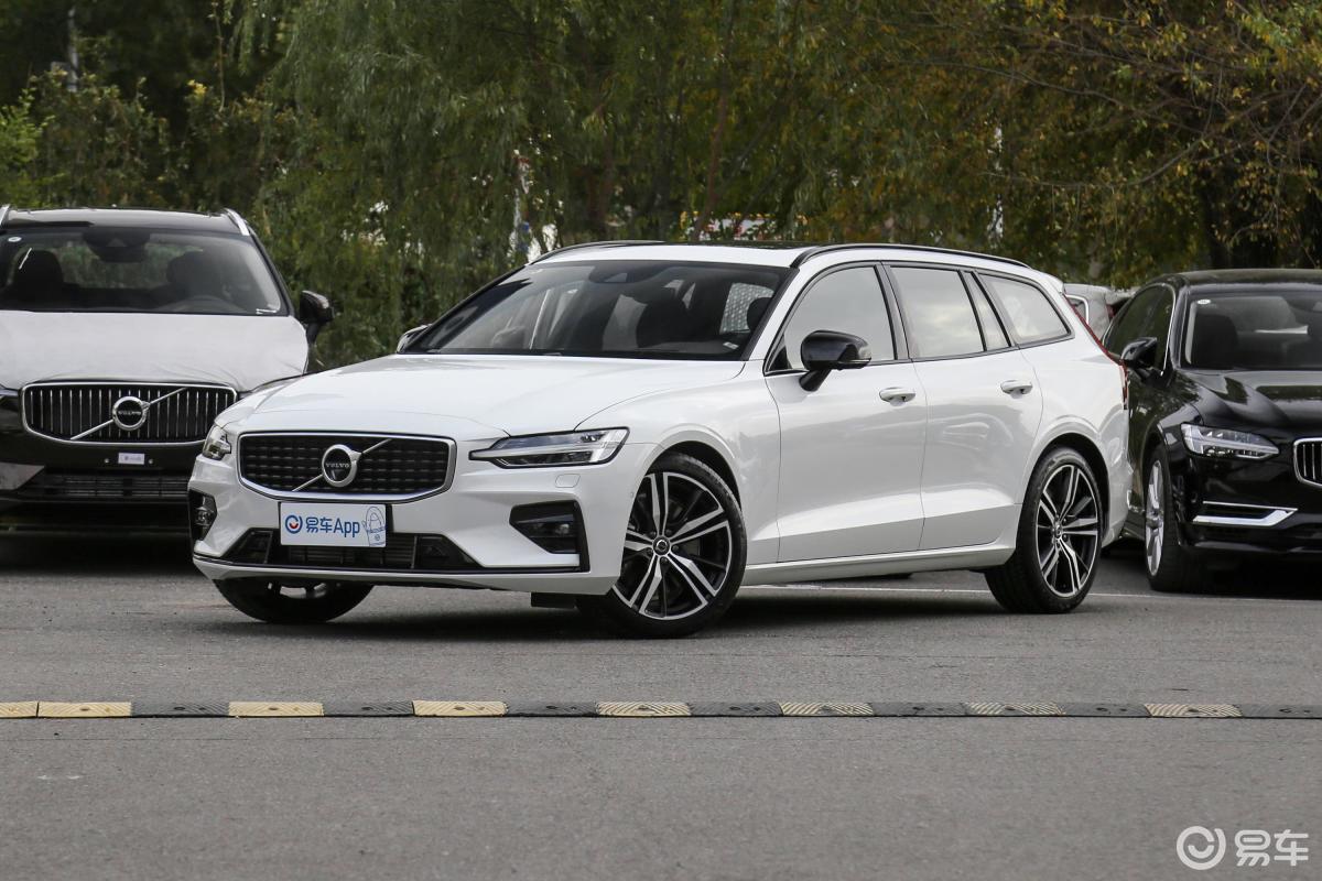 【沃尔沃v602020款t5 智雅运动版侧前45度车头向左水平汽车图片-汽车