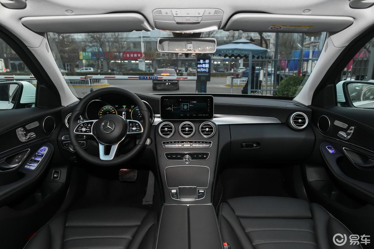 【奔驰c级2020款c 260 l 4matic内饰全景正拍汽车图片-汽车图片大全】