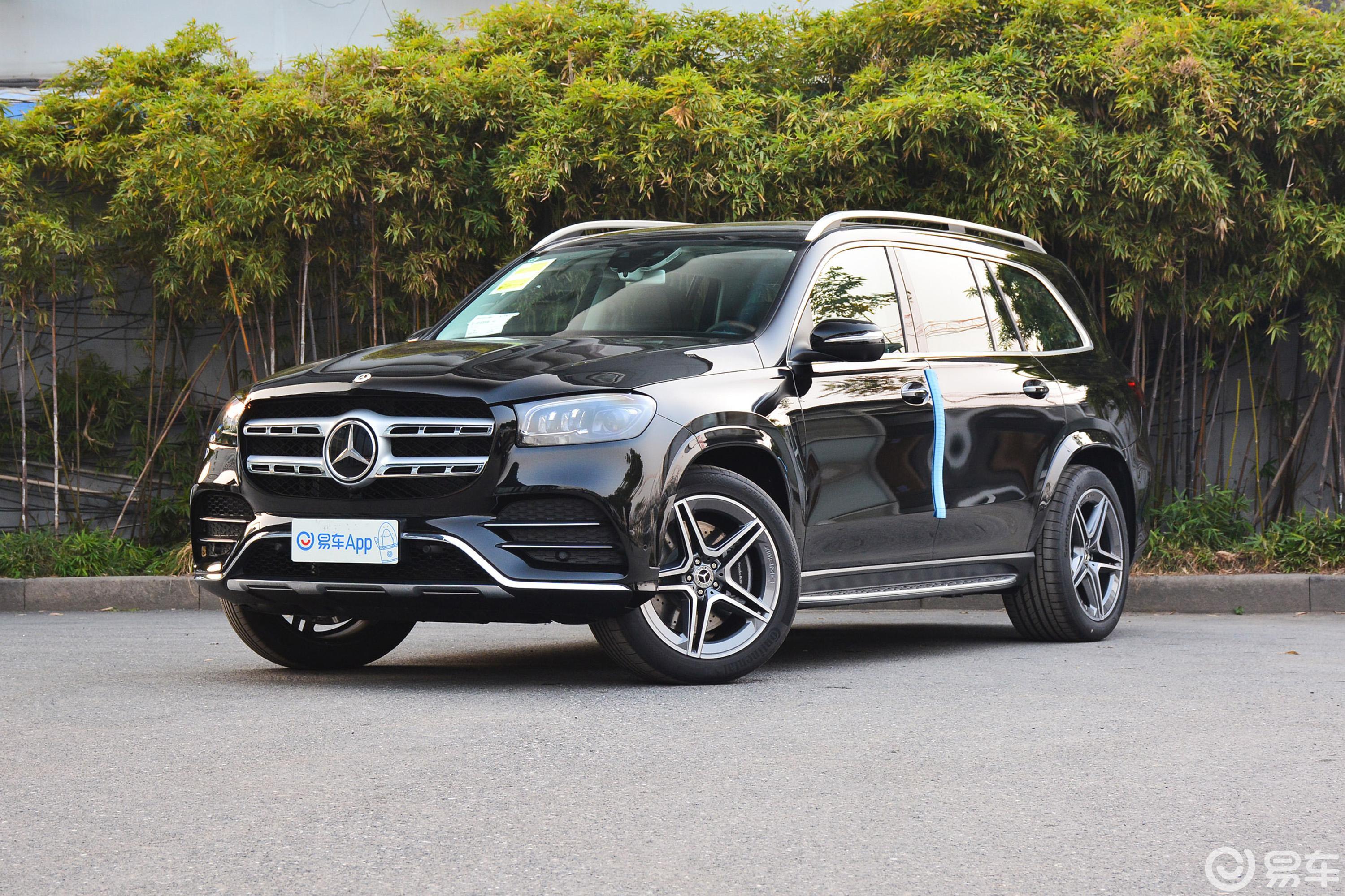 【奔驰gls2020款gls 450 4matic 豪华型侧前45度车头向左水平汽车图片