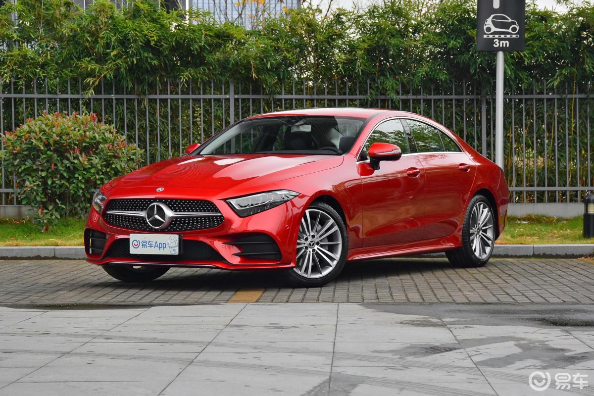 【奔驰cls级2020款cls 300 动感型侧前45度车头向左水平汽车图片-汽车