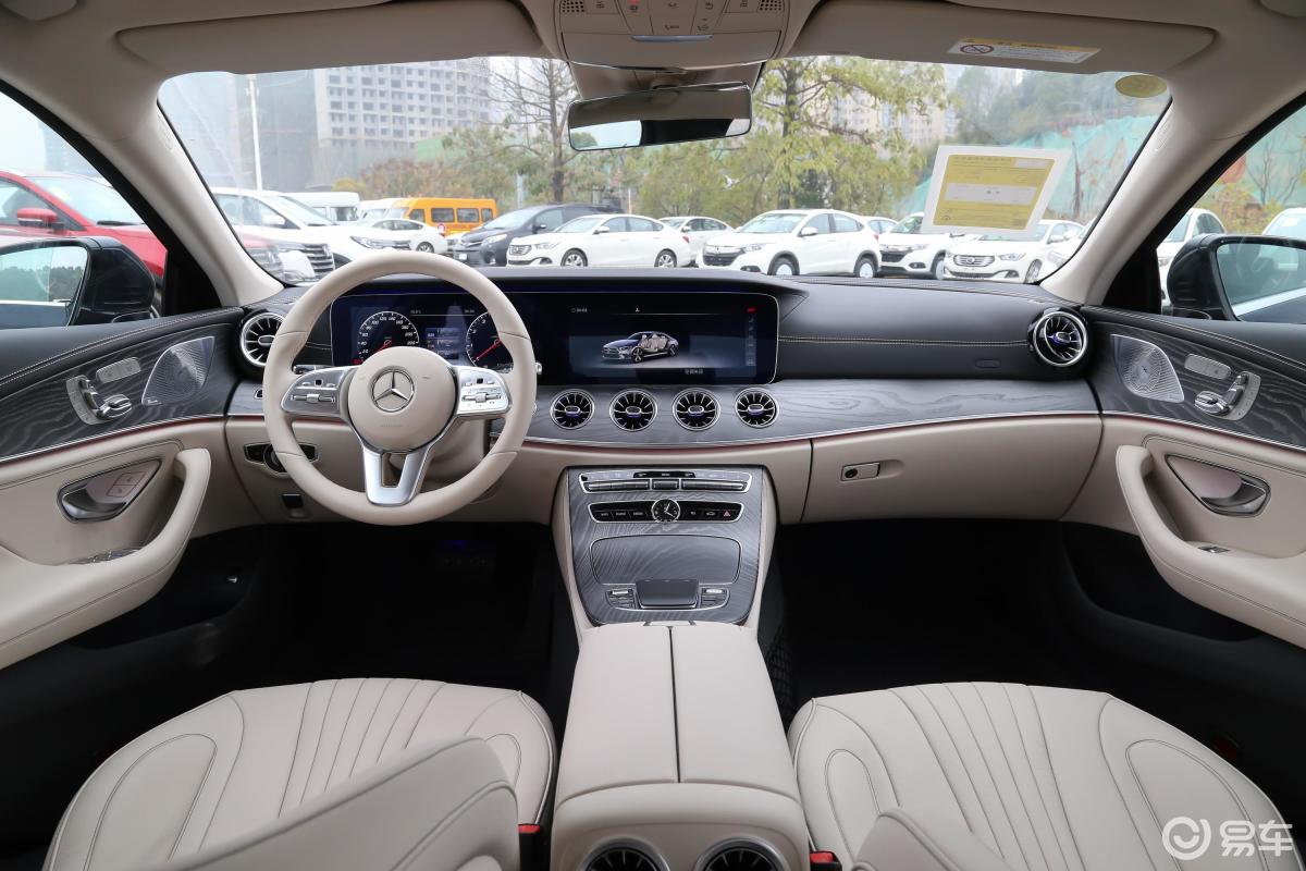 【奔驰cls级2020款cls 300 豪华型内饰全景正拍汽车图片-汽车图片大全
