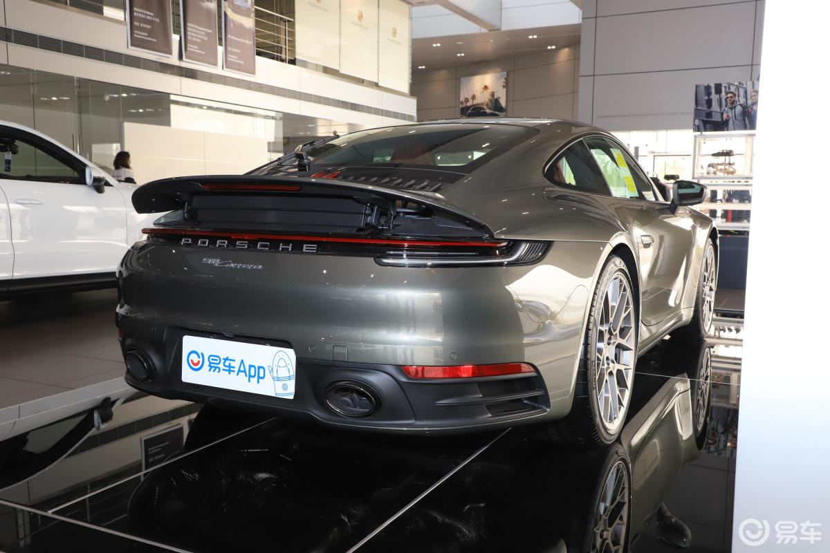 【保時捷9112020款carrera側後45度車頭向右水平汽車圖片-汽車圖片