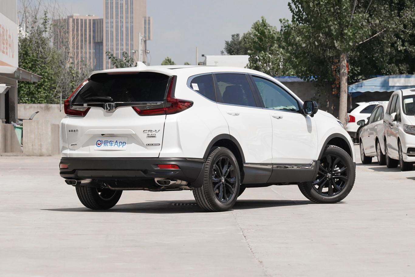 本田cr-v240turbo cvt 四驱 黑爵士版侧后45度车头向右水平