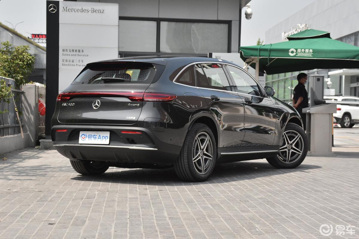 【奔驰eqc2020款eqc 400 4matic侧后45度车头向右水平汽车图片-汽车