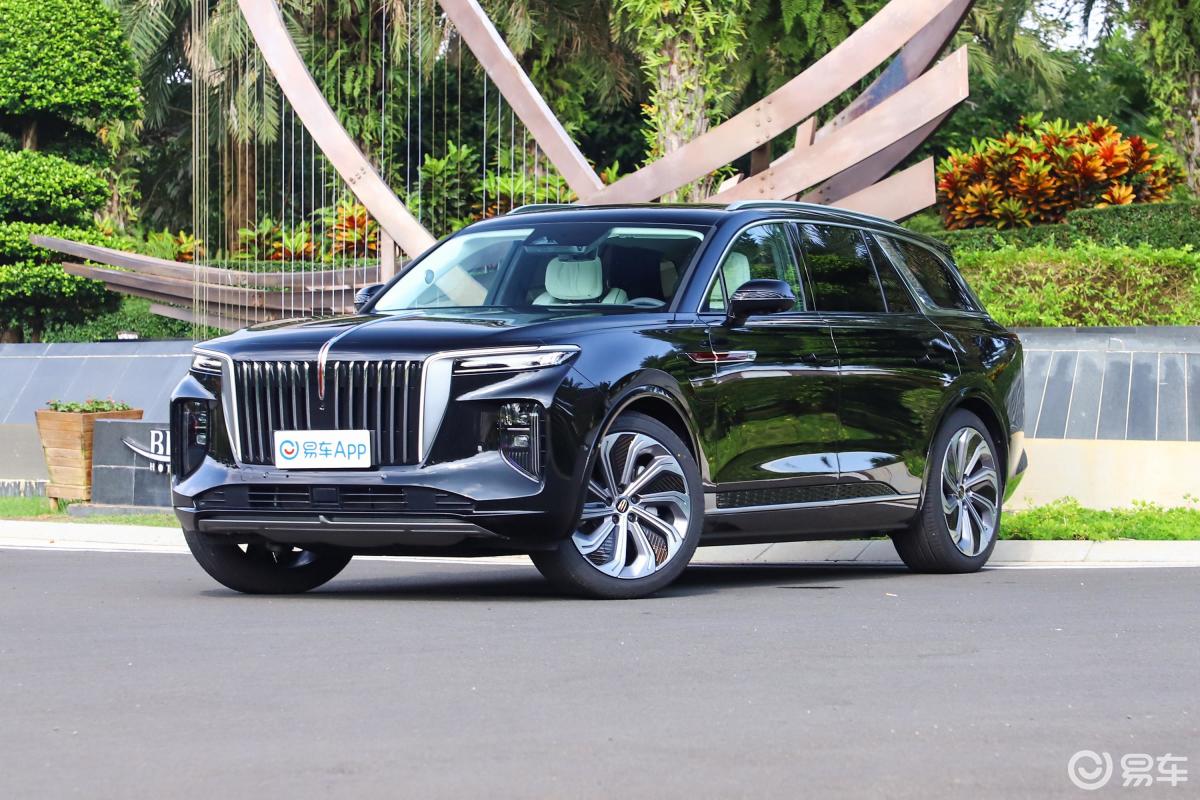 【红旗e-hs92021款旗·领版 四座侧前45度车头向左水平汽车图片-汽车