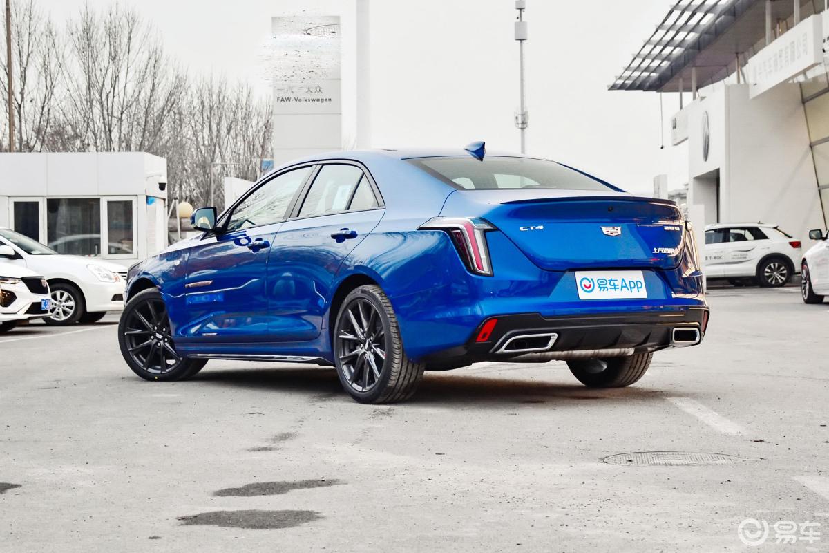 【凯迪拉克ct42021款28t 尊贵型侧后45度车头向左水平汽车图片-汽车