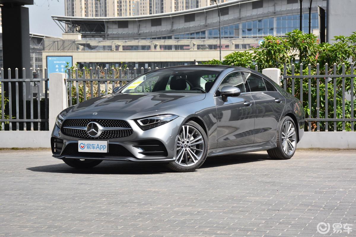 【奔驰cls级2021款cls 300 豪华型侧前45度车头向左水平汽车图片-汽车
