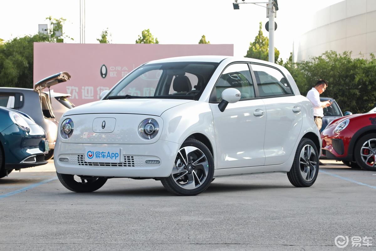 【欧拉黑猫2022款舒适型 351km侧前45度车头向左水平汽车图片-汽车