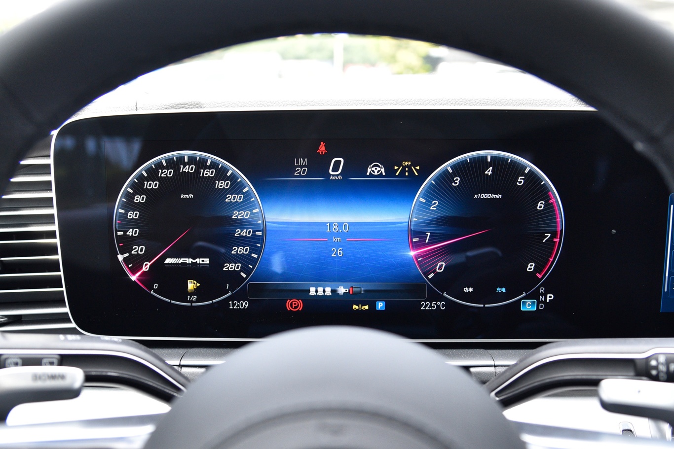 奔驰gle amgamg gle 53 4matic 仪表盘
