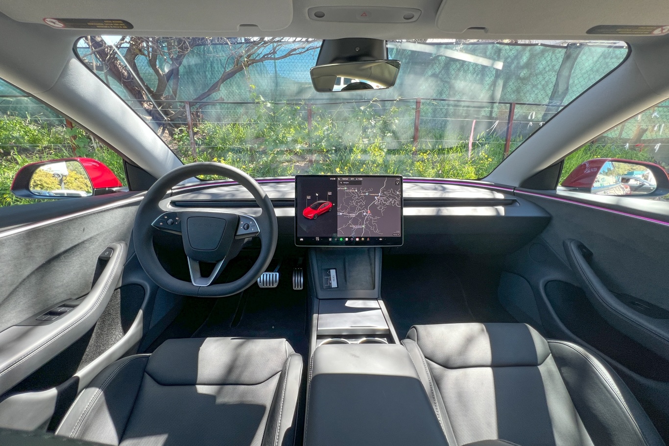 【Model 3(进口)Performance高性能全轮驱动版内饰全景正拍图片-汽车图片大全】-易车