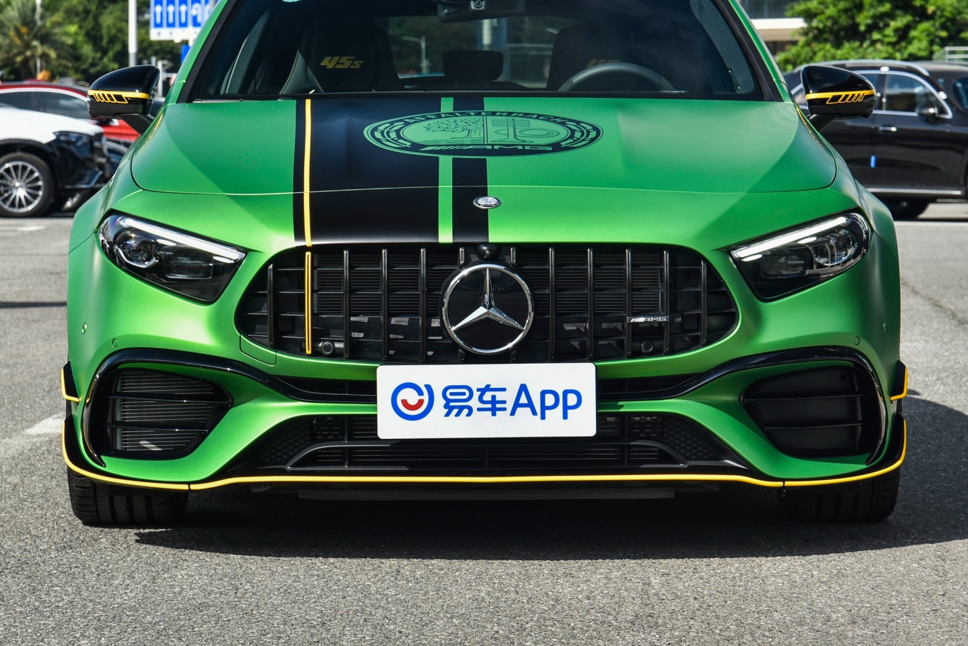 【奔驰A级 AMG(进口)AMG A 45 S 4MATIC+ 魔焰绿特别版外观细节图片-汽车图片大全】-易车