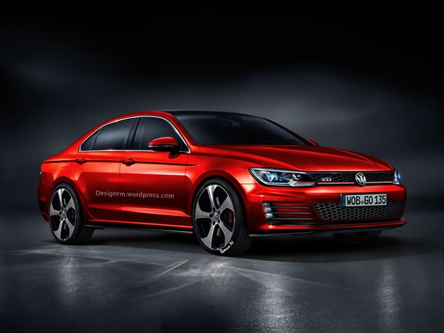 大众凌渡gti假想图曝光搭载20t发动机