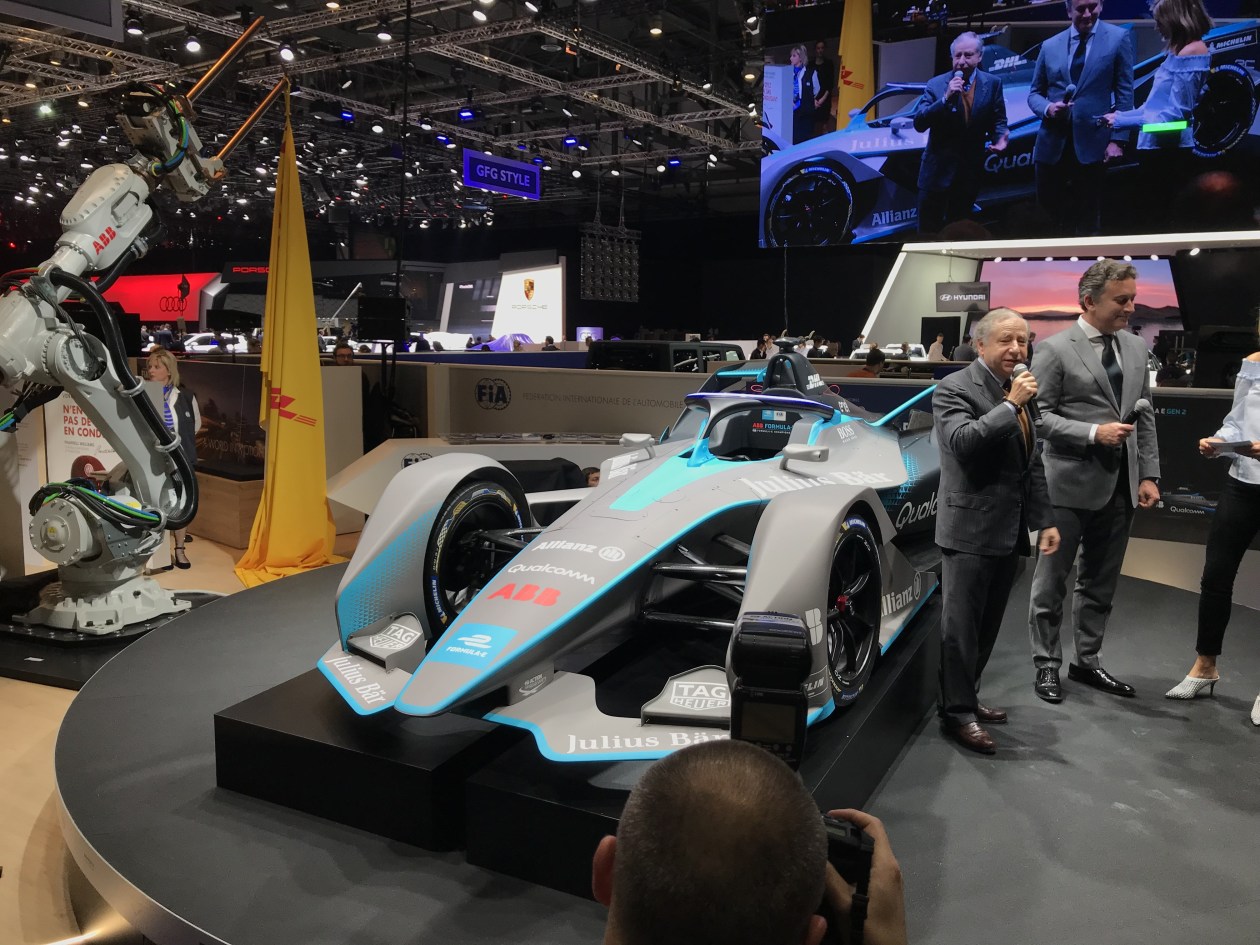 2018日内瓦车展:formula e gen2赛车亮相