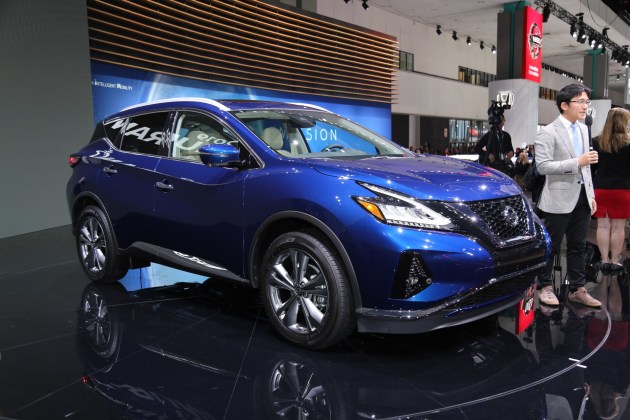 2018洛杉矶车展2019款日产楼兰亮相外观细节小改