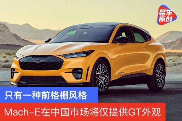 只有一种前格栅风格福特mach E在中国市场将仅提供gt外观 易车