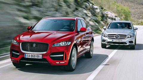 奔驰glc级对比捷豹f-pace