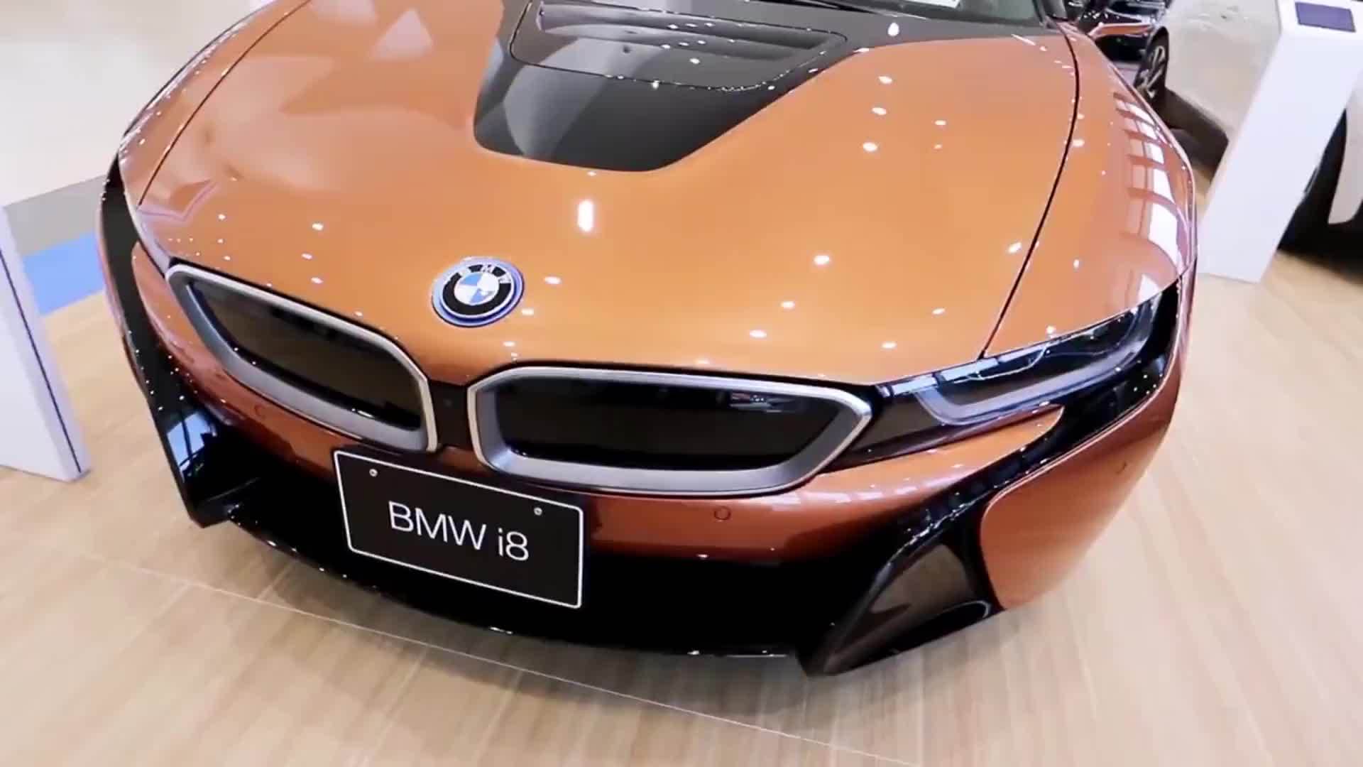 宝马i8 roadstar敞篷版,外观与内饰高清实拍